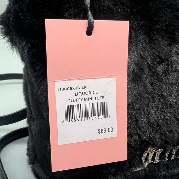 Juicy couture fluffy mini tote purse